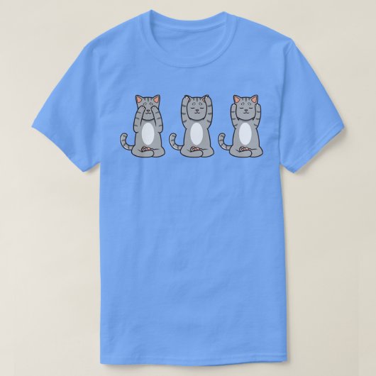 Drie keer kat bij Reiki T-shirt (Design voorkant)