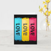 Drie keer liefde voor design kaart (Gele Bloem)