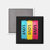 Drie keer liefde voor design magneet (Voorkant / Achterkant)
