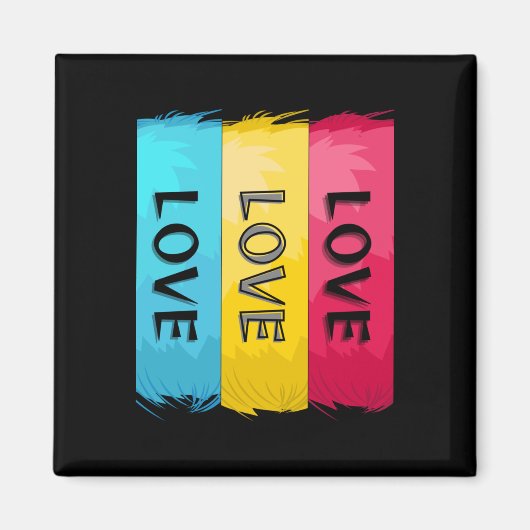Drie keer liefde voor design magneet (Voorkant)