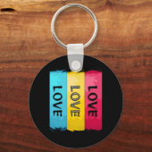 Drie keer liefde voor design sleutelhanger (Voorkant)