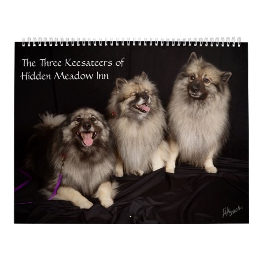 Drie Keesateers van Verborgen Meadow in Kalender (Hoes)