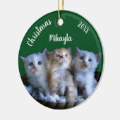 Drie keramische keramische Ornamenten met Kute Kit (Links)