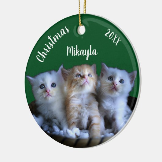 Drie keramische keramische Ornamenten met Kute Kit (Links)