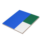 Drie keramische tegel, klein (4,25 x 4,25 inch) tegeltje (Zijkant)