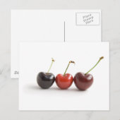 Drie kersen briefkaart (Voorkant / Achterkant)