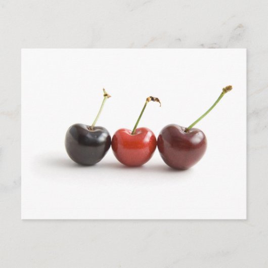 Drie kersen briefkaart (Voorkant)