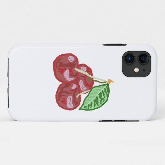 Drie kersen Case-Mate iPhone case (Achterkant (horizontaal))