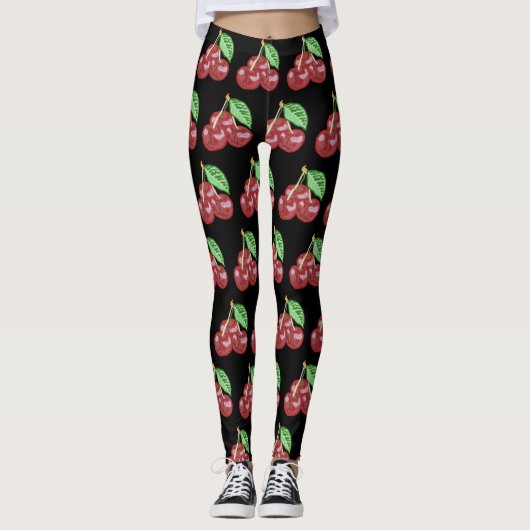 Drie kersen leggings (Voorkant)