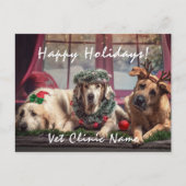 Drie kerst met goede honden briefkaart (Voorkant)