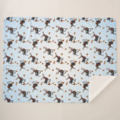 Drie kerst rendieren sherpa deken (Voorkant (horizontaal))