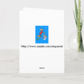 Drie kerstAngels Feestdagen Kaart (Achterkant)