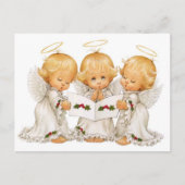 Drie kerstAngels Feestdagenkaart (Voorkant)