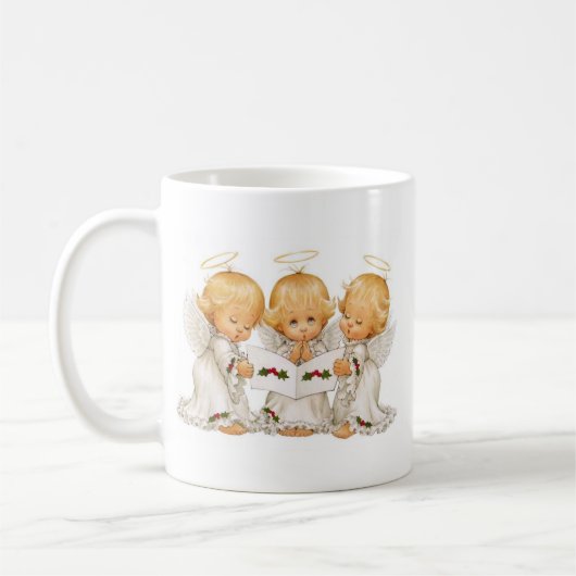 Drie kerstAngels Koffiemok (Links)