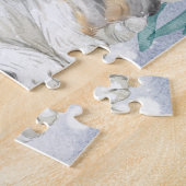 Drie kerstavond in de sneeuw legpuzzel (Zijkant)