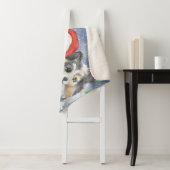 Drie kerstavond in de sneeuw sherpa deken (In situ)