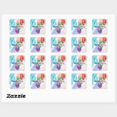 Drie Kerstballen Prettig Kerstfeest Stickers (Vel)