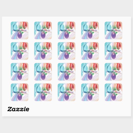 Drie Kerstballen Prettig Kerstfeest Stickers (Vel)