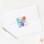 Drie Kerstballen Prettig Kerstfeest Stickers (Envelop)