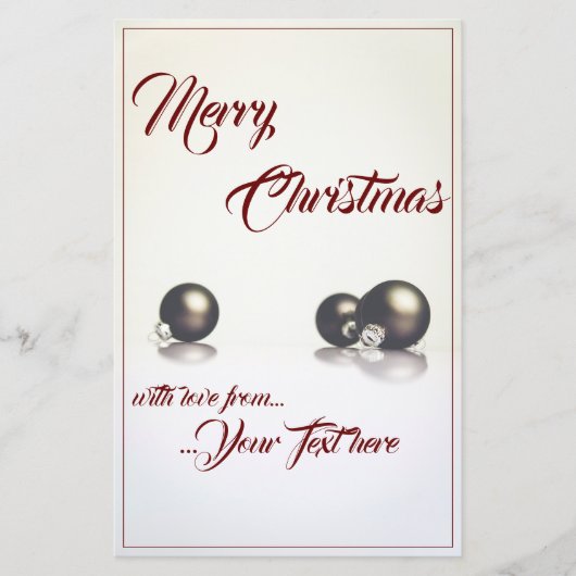 Drie kerstballen voor de lichte achtergrond (Voorkant)