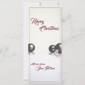 Drie kerstballen voor de lichte achtergrond (Voorkant)