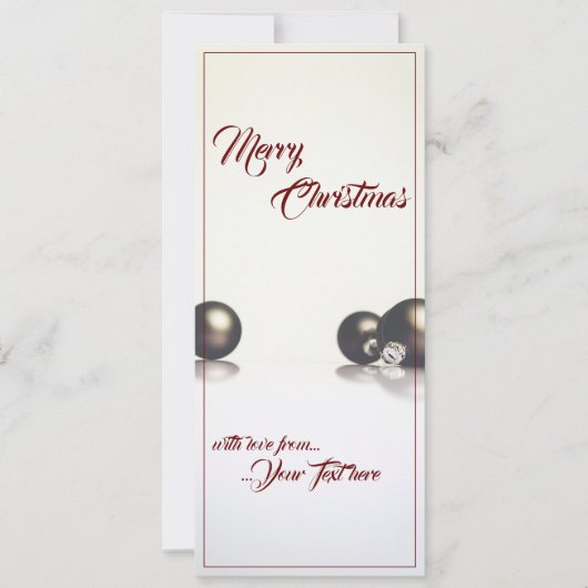 Drie kerstballen voor de lichte achtergrond (Voorkant)