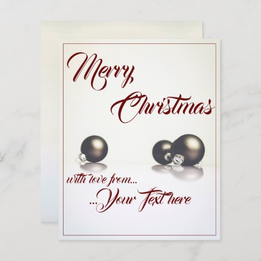 Drie kerstballen voor de lichte achtergrond (Voorkant / Achterkant)