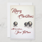 Drie kerstballen voor de lichte achtergrond (Voorkant)