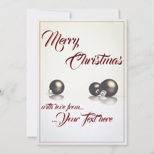 Drie kerstballen voor de lichte achtergrond (Voorkant)