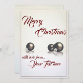 Drie kerstballen voor de lichte achtergrond (Voorkant / Achterkant)