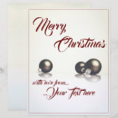 Drie kerstballen voor de lichte achtergrond (Voorkant / Achterkant)