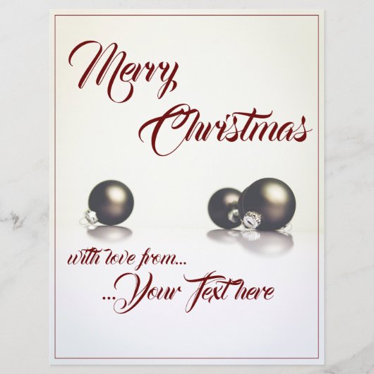 Drie kerstballen voor de lichte achtergrond (Voorkant)