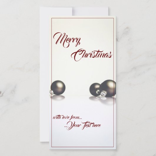 Drie kerstballen voor de lichte achtergrond (Voorkant)