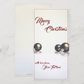 Drie kerstballen voor de lichte achtergrond (Voorkant / Achterkant)