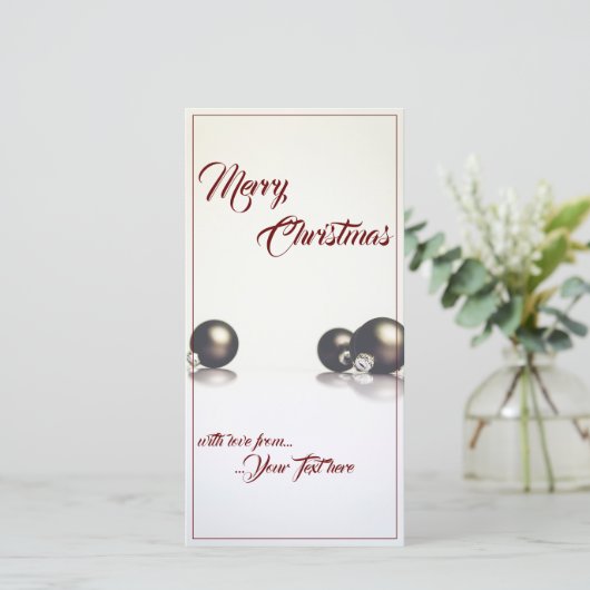 Drie kerstballen voor de lichte achtergrond (Staand voorkant)