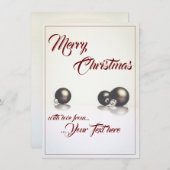 Drie kerstballen voor de lichte achtergrond (Voorkant / Achterkant)