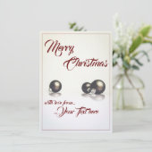 Drie kerstballen voor de lichte achtergrond (Staand voorkant)