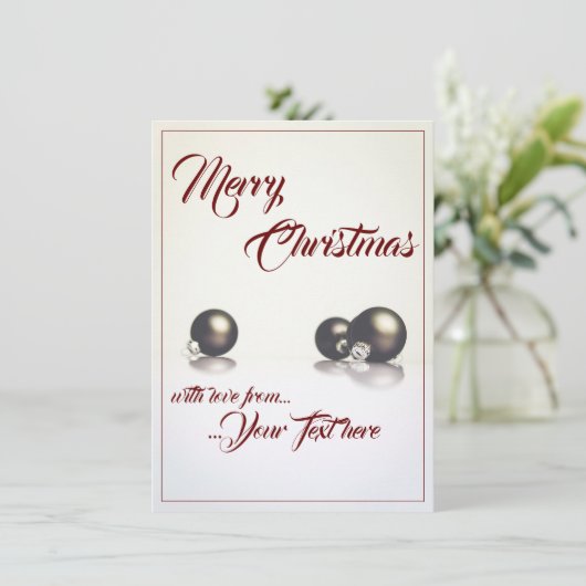 Drie kerstballen voor de lichte achtergrond (Staand voorkant)