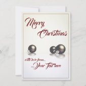 Drie kerstballen voor de lichte achtergrond (Voorkant)