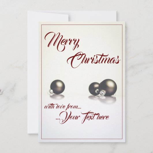 Drie kerstballen voor de lichte achtergrond (Voorkant)