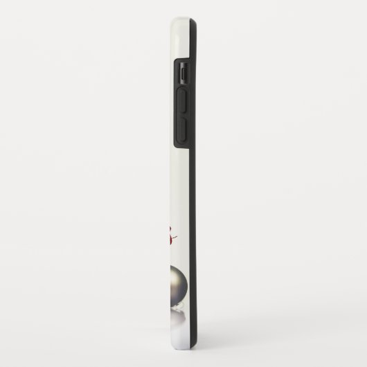 Drie kerstballen voor de lichte achtergrond Case-Mate iPhone case (Achterkant/links)