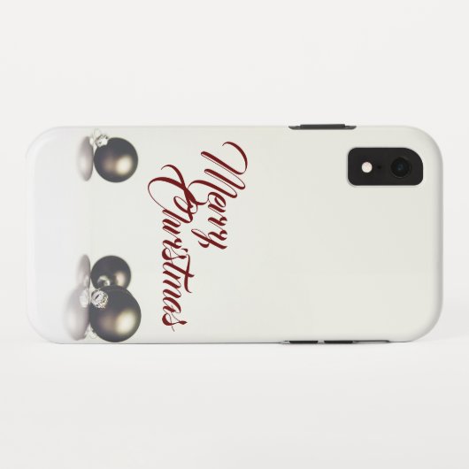 Drie kerstballen voor de lichte achtergrond Case-Mate iPhone case (Achterkant (horizontaal))