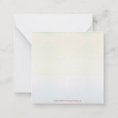 Drie kerstballen voor de lichte achtergrond notitiekaartje (Achterkant)