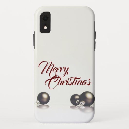 Drie kerstballen voor een lichte achtergrond Case-Mate iPhone case (Achterkant)