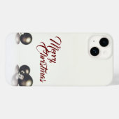 Drie kerstballen voor een lichte achtergrond Case-Mate iPhone case (Achterkant (horizontaal))