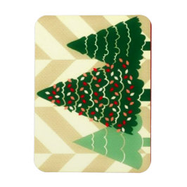 Drie kerstbomen magneet