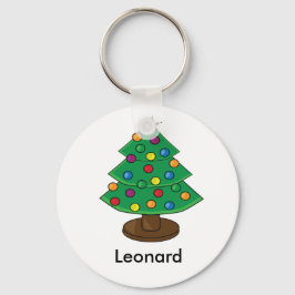 Drie kerstbomen sleutelhanger