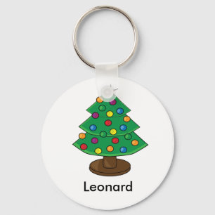 Drie kerstbomen sleutelhanger