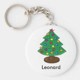 Drie kerstbomen sleutelhanger