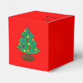 Drie kerstbomen van het Rand aan van Bedankdoosjes (Achterkant)